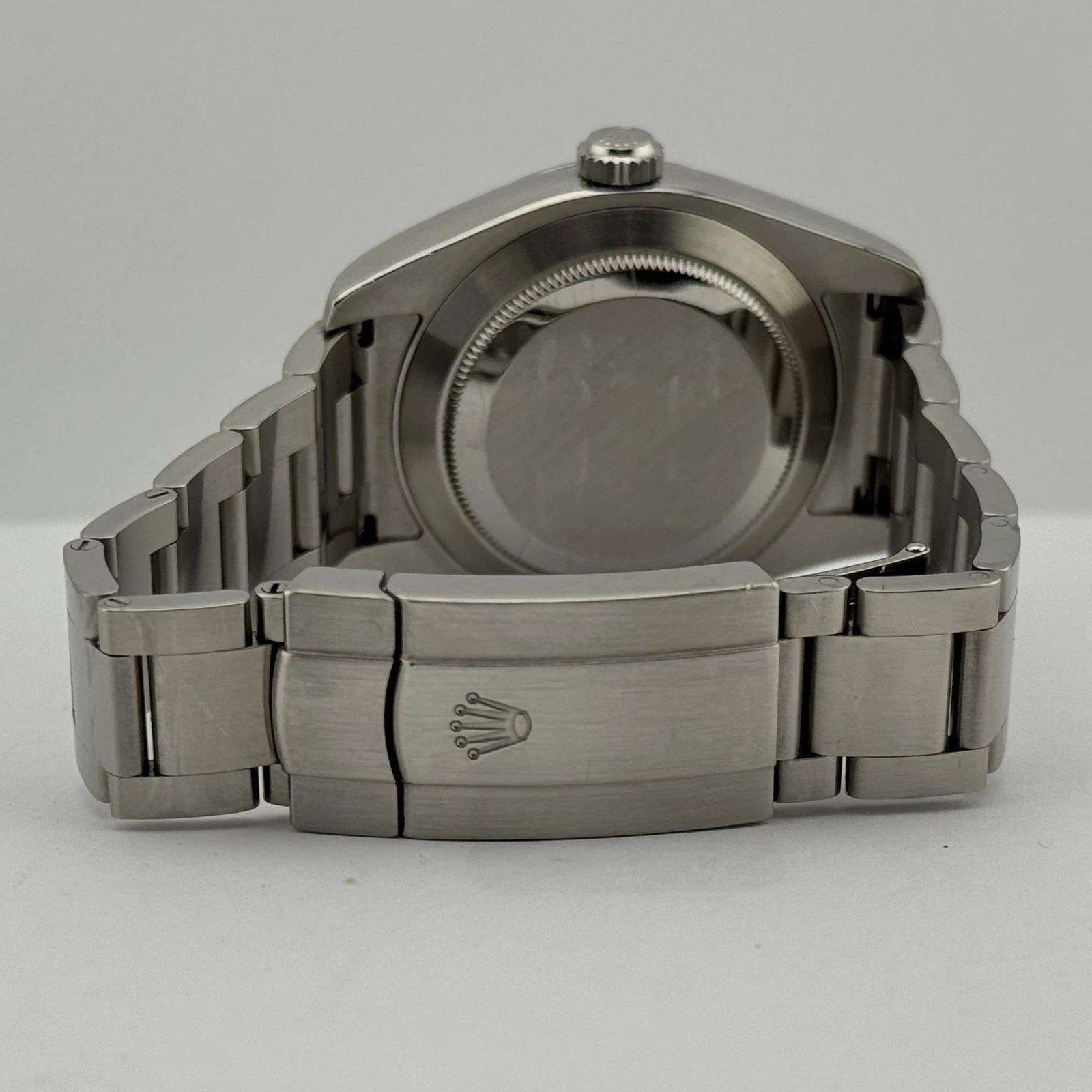 Rolex Air King 116900 40mm Black Dial Stainless Steel Box Paper Service Card en vente 2