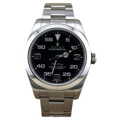 Rolex Air King 116900 40mm Black Dial Stainless Steel Box Paper Service Card