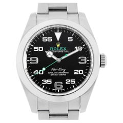 Vintage Rolex Air King 116900 Black Dial Automatic Men's Luxury Wristwatch