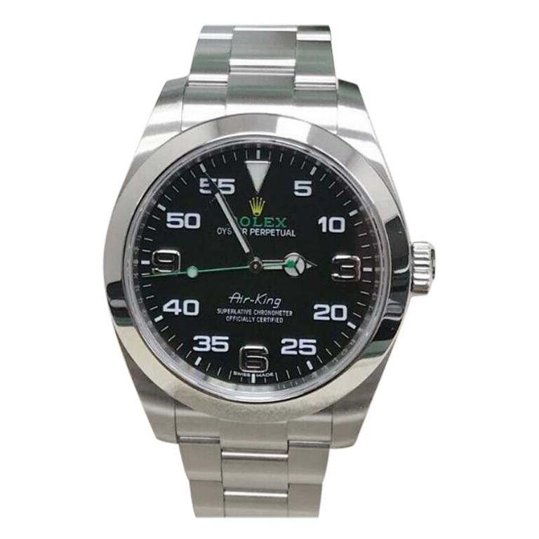 Rolex Air King Black Dial Certified And Warranty For Sale At 1stdibs Rolex Air King Black Dial Certified And Warranty For Sale At 1stdibs