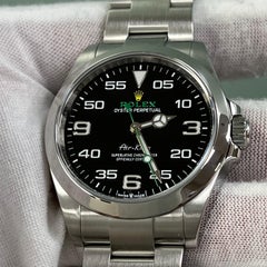 Rolex Air King 126900 40mm Cadran noir Acier inoxydable Boîte papier 2023