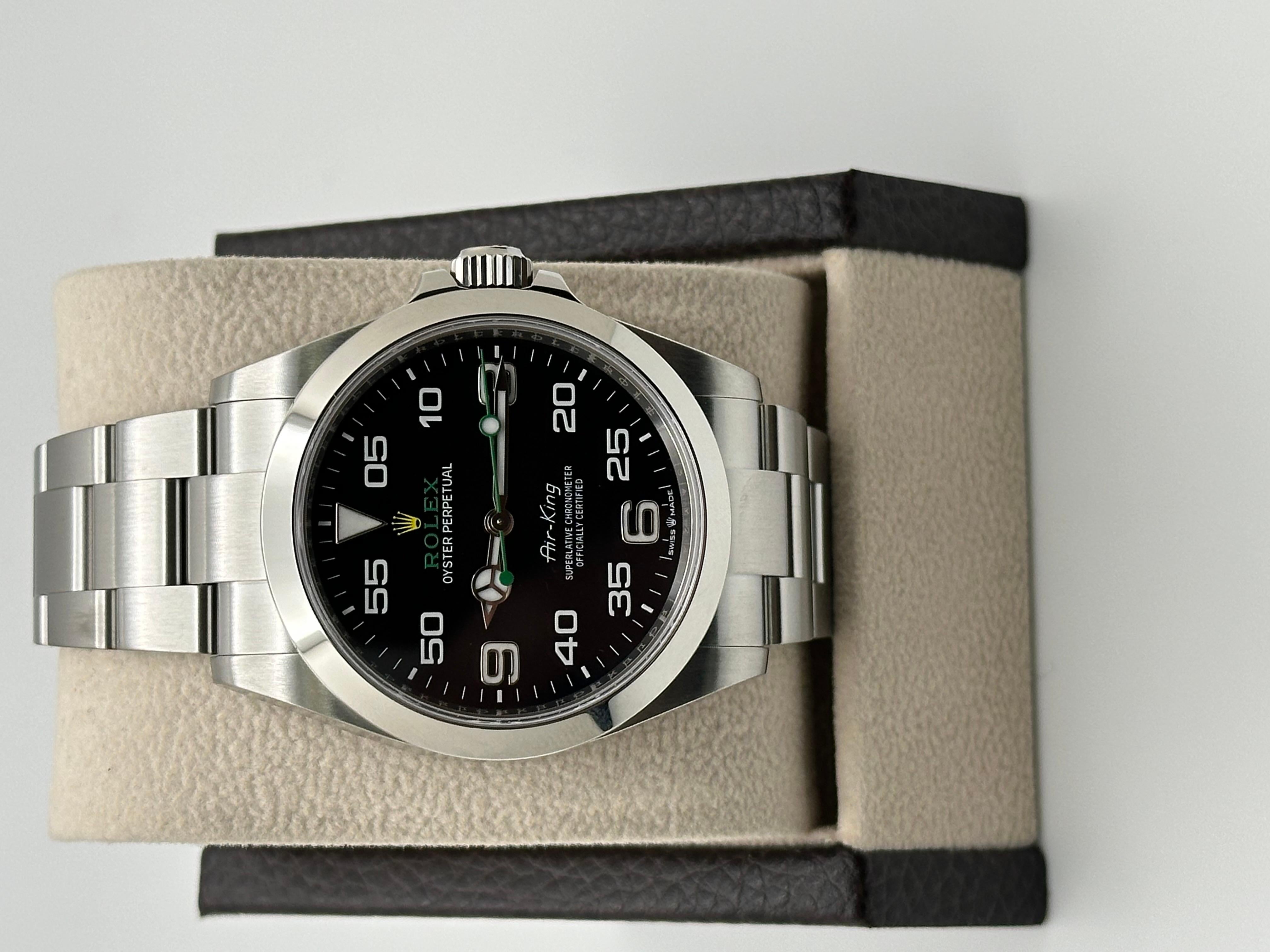 Rolex Air King 126900 40mm Black Dial Stainless Steel Stainless Steel Box Paper 2