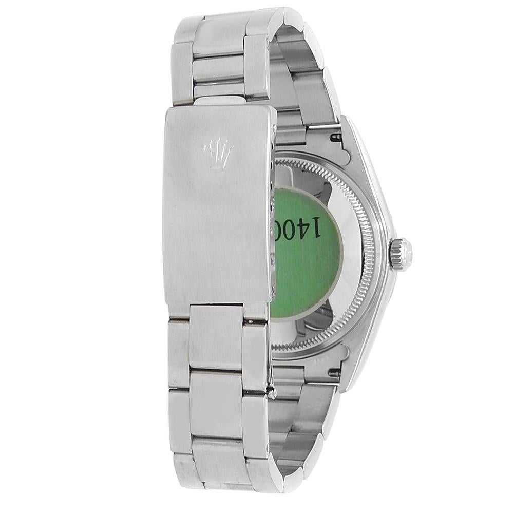 Contemporary Rolex Air-King 14000, Black Dial, Certified and Warranty