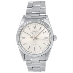 Rolex Air-King 14000, Silver Dial, Certified and Warranty