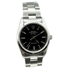 Rolex Air King 14000 34mm Cadran noir Acier inoxydable