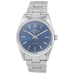 Rolex Air-King 14000, Blue Dial, Certified and Warranty