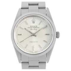 Rolex Air King 14000 Silver Bar Dial A Series - Vintage Men's Watch, Pre-Owned