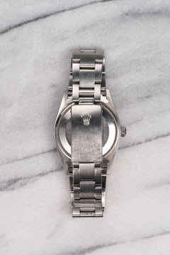 Montre Rolex Air King 14000 avec cadran saumon en acier inoxydable, années 1990-2000