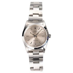 Rolex Air King 14000 Watch with Silver Dial in Stainless Steel, 1990s