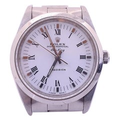 Vintage Rolex Air-King 14000, White Dial, Certified and Warranty