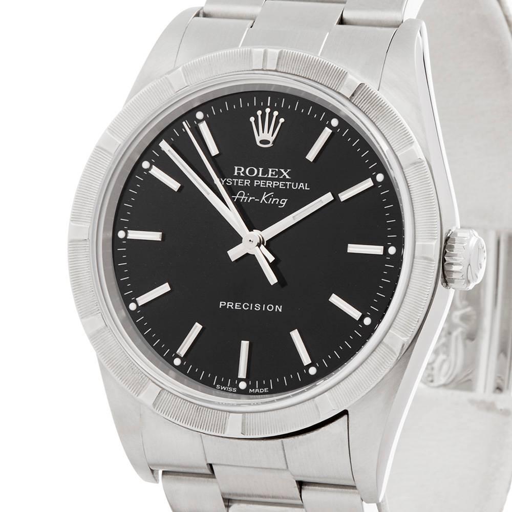 Rolex Air King 34 14010M In Excellent Condition In Bishop's Stortford, Hertfordshire