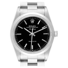 Rolex Air King 34 Black Dial Automatic Steel Men's Watch 14000