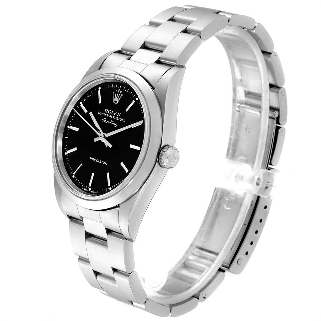 Rolex Air King 34 Black Dial Domed Bezel Men's Watch 14000 1