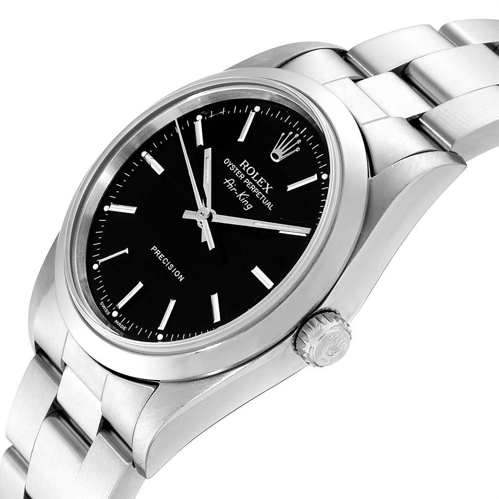 Rolex Air King 34 Black Dial Domed Bezel Men's Watch 14000 2