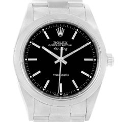 Rolex Air King 34 Black Dial Stainless Steel Men’s Watch 14000 Box