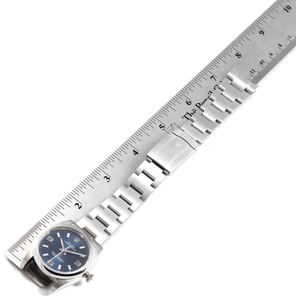 Rolex Air King 34 Blue Dial Domed Bezel Men's Watch 114200 8
