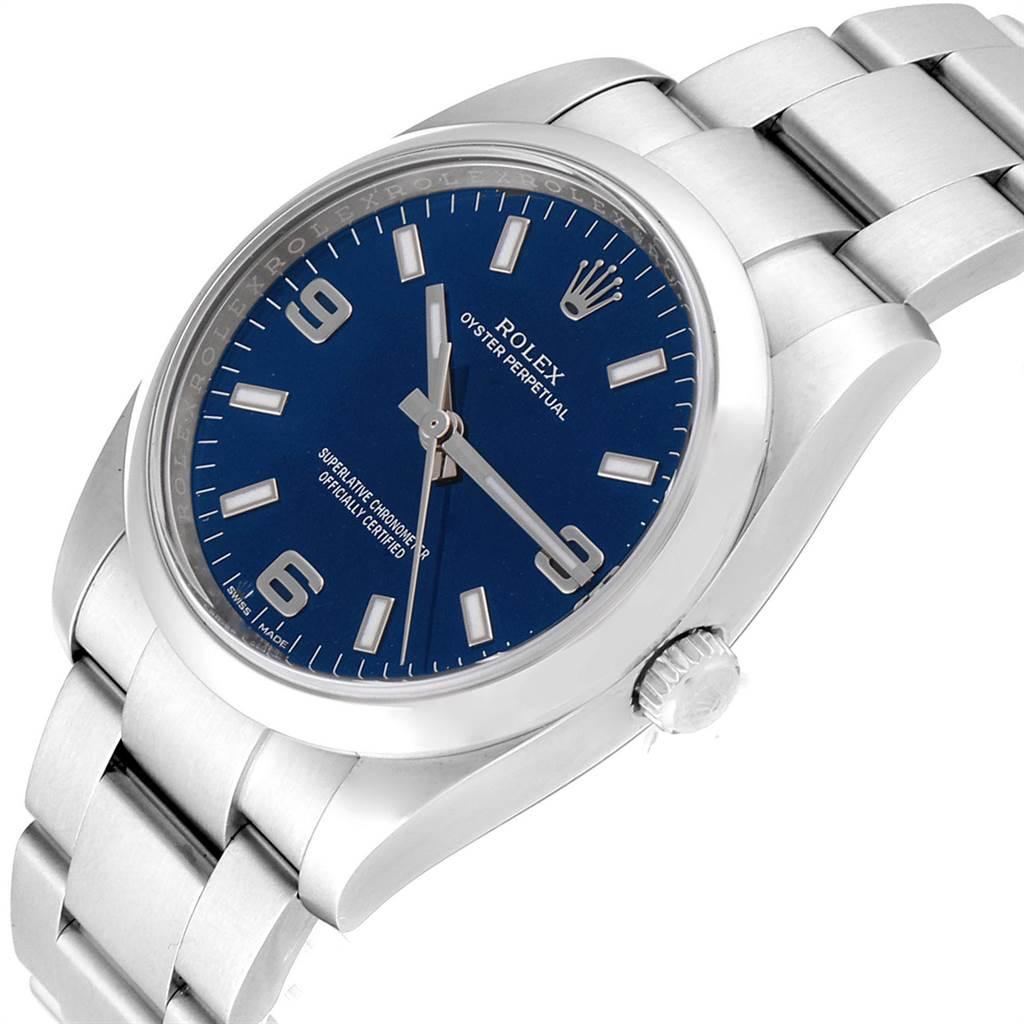 Rolex Air King 34 Blue Dial Domed Bezel Men's Watch 114200 3