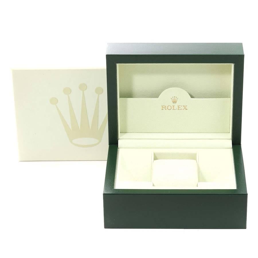 Rolex Air King 34 Herrenuhr 114200 Box Card mit Lachs-Zifferblatt und Rauchglas-Lünette 9