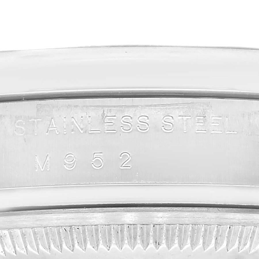 Rolex Air King 34 Herrenuhr 114200 Box Card mit Lachs-Zifferblatt und Rauchglas-Lünette 5