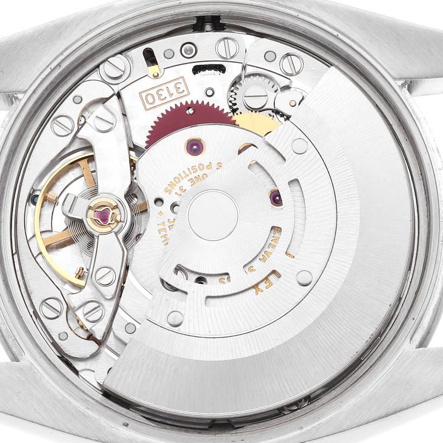 Rolex Air King 34 Herrenuhr 114200 Box Card mit Lachs-Zifferblatt und Rauchglas-Lünette 6
