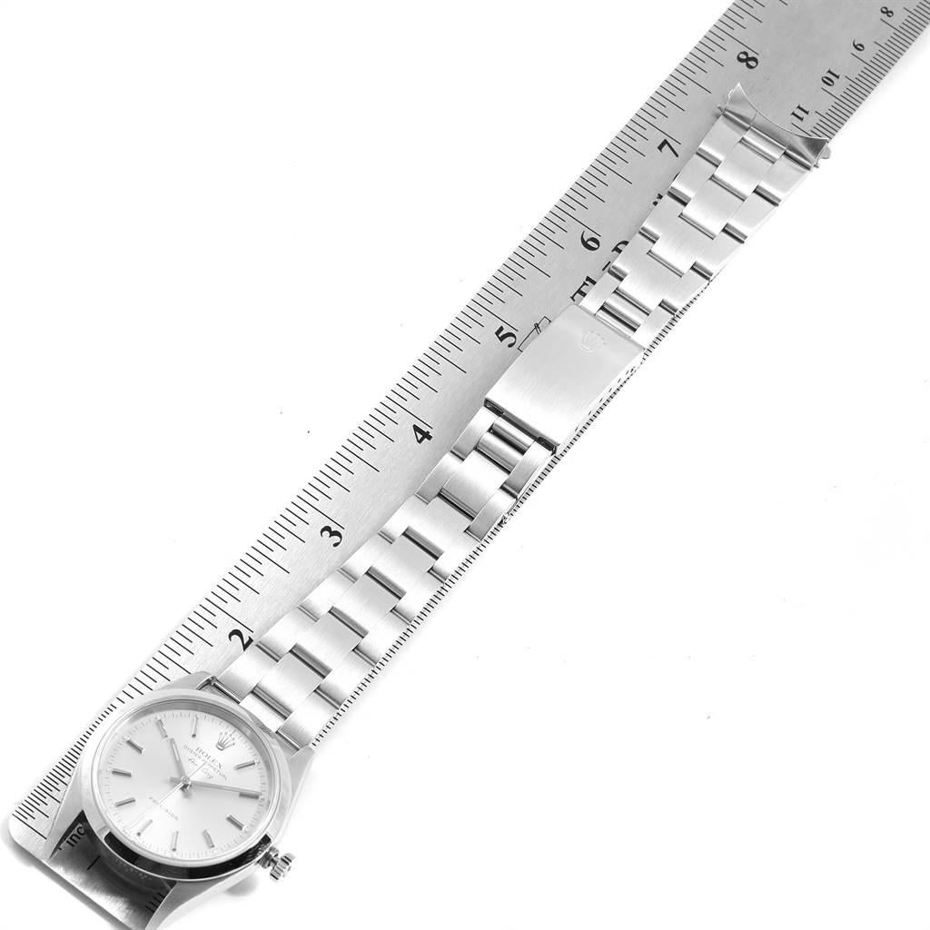 Rolex Air King 34 Silver Dial Domed Bezel Steel Men's Watch 14000 6