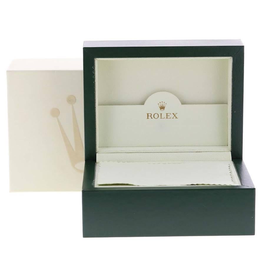 Rolex Air King 34 weißes römisches Zifferblatt gewölbte Lünette Stahl Herrenuhr 114200 im Angebot 7
