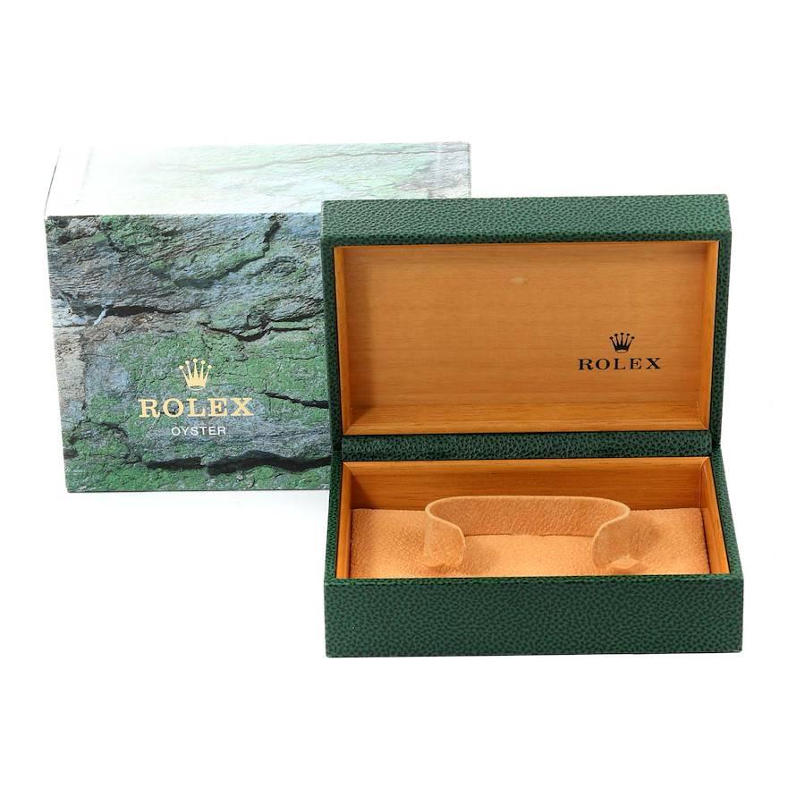 Rolex Air King 34mm Blaue Stahl-Herrenuhr mit gewlbter Lnette 14000 im Angebot 8