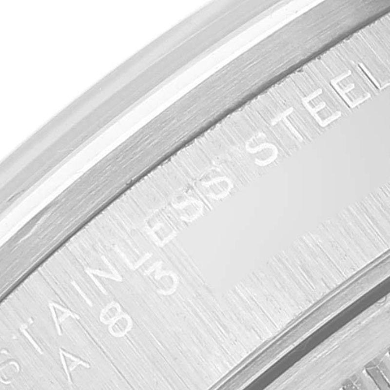 Rolex Air King Blaues Zifferblatt gewölbte Lünette Stahl Herrenuhr 14000 4