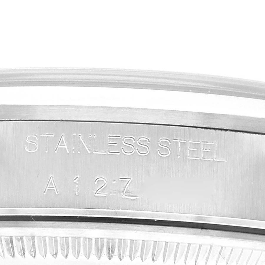 Rolex Air King 34mm Blaue Stahl-Herrenuhr mit gewlbter Lnette 14000 im Angebot 4