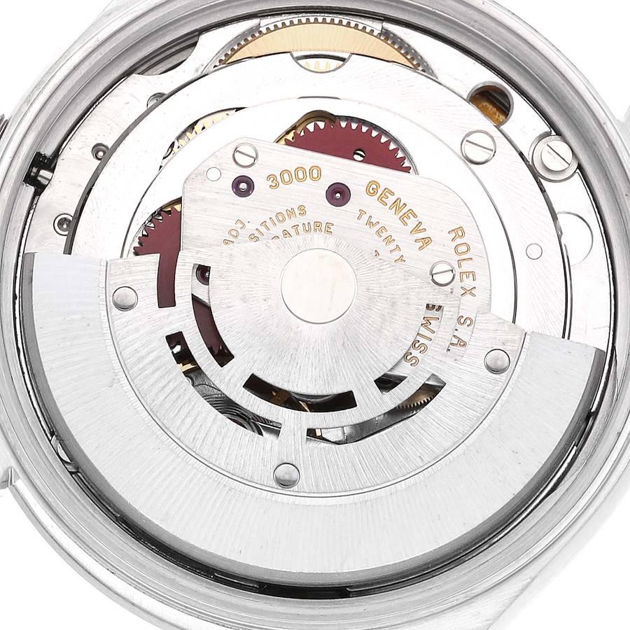 Rolex Air King 34mm Blaue Stahl-Herrenuhr mit gewlbter Lnette 14000 im Angebot 5