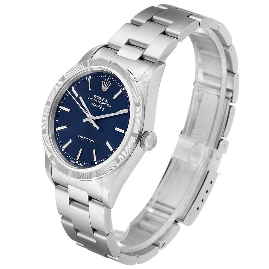 Rolex Air King Blue Dial Oyster Bracelet Men's Watch 14010 For Sale 1
