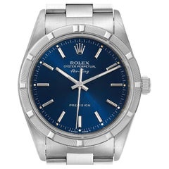 Rolex Air King Blue Dial Oyster Bracelet Mens Watch 14010