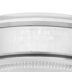 Rolex Air King 34mm Blaue Stahl-Herrenuhr mit Rauchglas-Lünette 14000