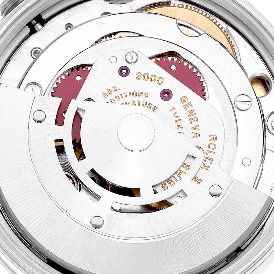 Rolex Air King 34mm Blaue Stahl-Herrenuhr mit Rauchglas-Lünette 14000 5