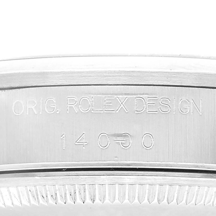 Rolex Air King Salmon Dial Smooth Bezel Steel Mens Watch 14000 2
