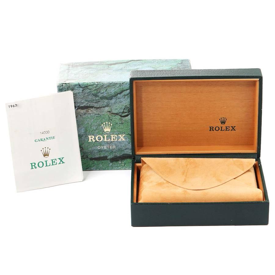 Rolex Air King 34mm Silver Dial Smooth Bezel Steel Mens Watch 14000 Box Papers 8
