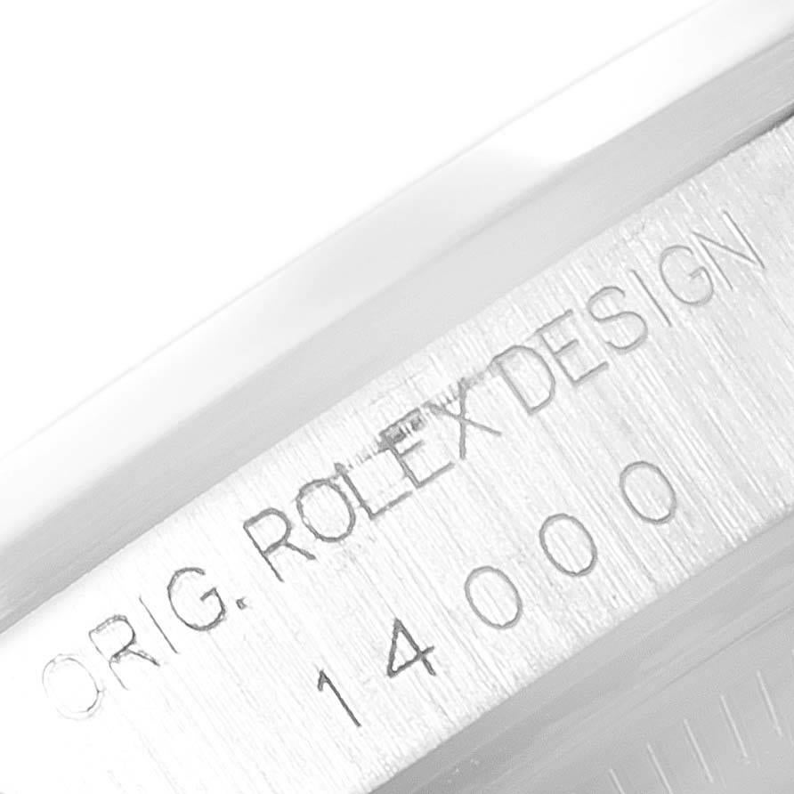Rolex Air King 34mm Silver Dial Smooth Bezel Steel Mens Watch 14000 Box Papers 2