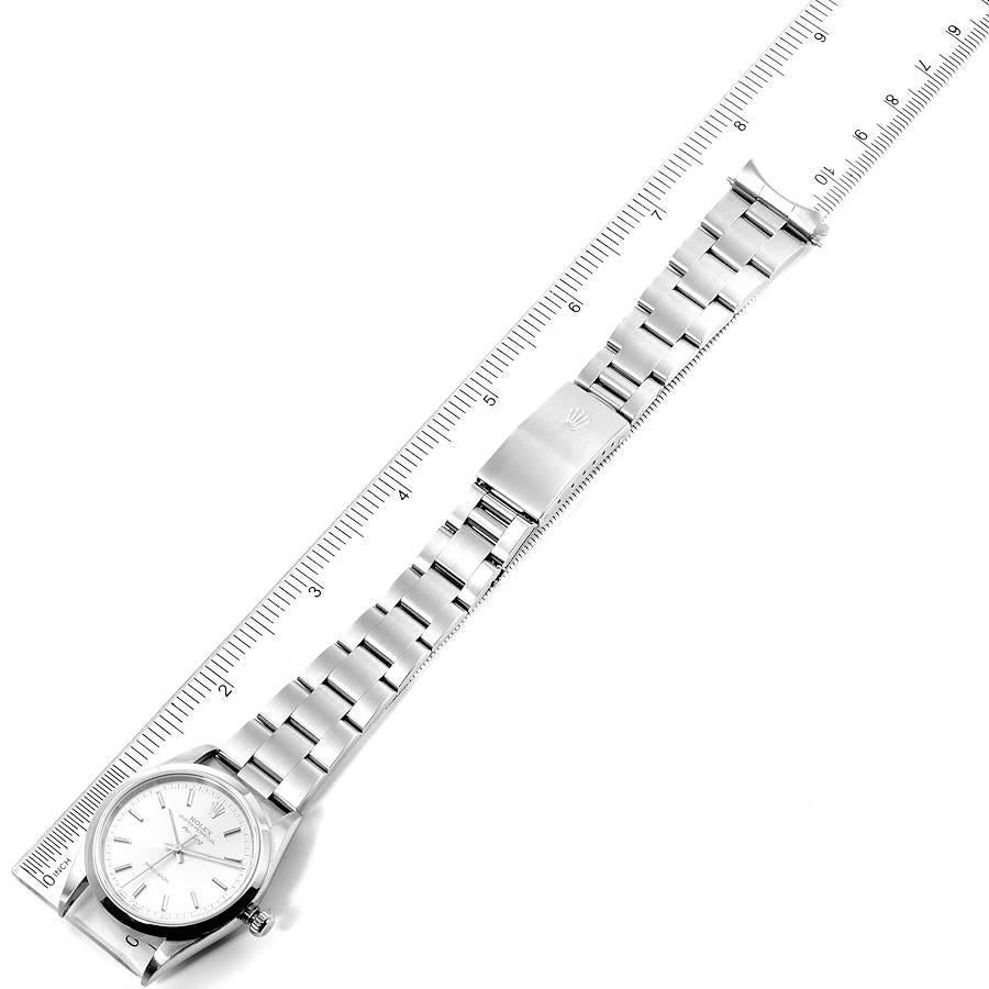 Rolex Air King Silver Dial Smooth Bezel Steel Men's Watch 14000 7