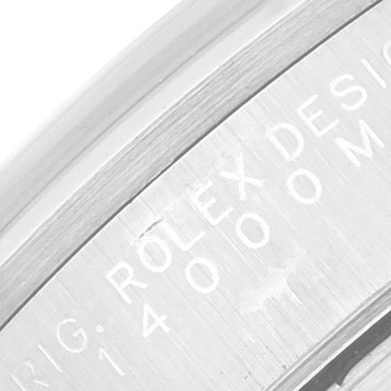 Men's Rolex Air King 34mm Silver Dial Smooth Bezel Steel Mens Watch 14000