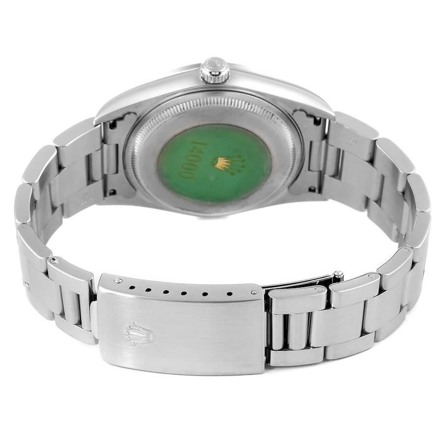 Rolex Air King Silver Dial Smooth Bezel Steel Men's Watch 14000 6