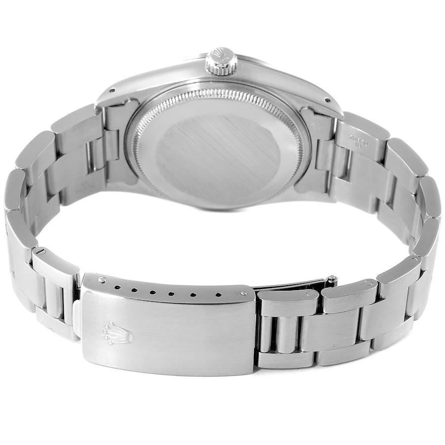 Rolex Air King Silber Zifferblatt Rauch Lünette Stahl Herrenuhr 14000 im Angebot 6