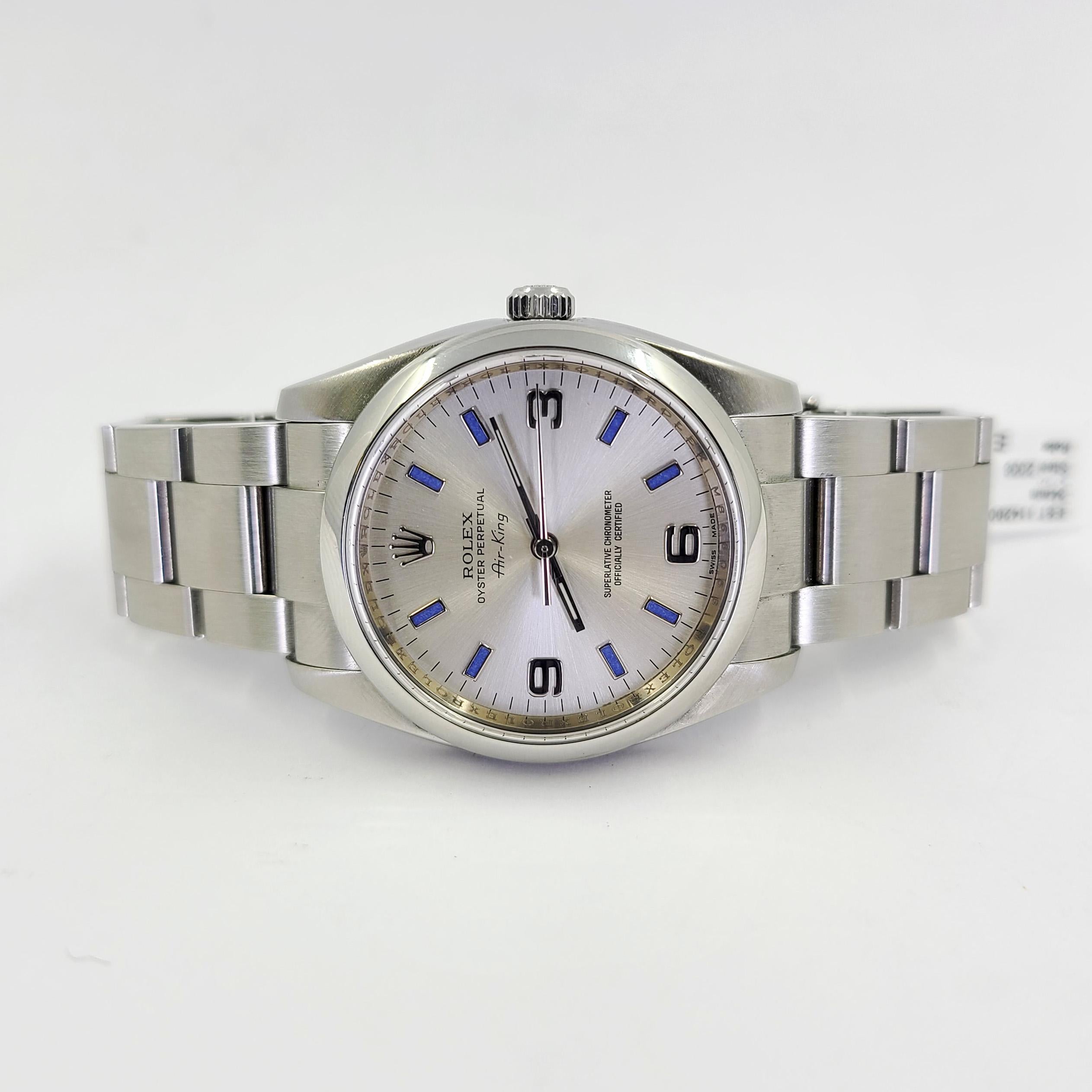 Rolex Air-King Steel Wristwatch For Sale 2