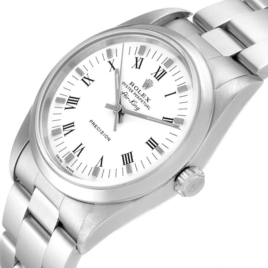 Rolex Air King White Dial Domed Bezel Men's Watch 14000 Box 2