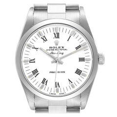 Vintage Rolex Air King 34mm White Dial Domed Bezel Mens Watch 14000