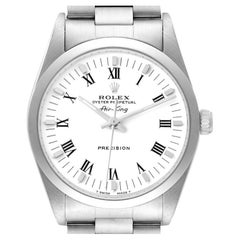 Rolex Air King White Dial Domed Bezel Mens Watch 14000