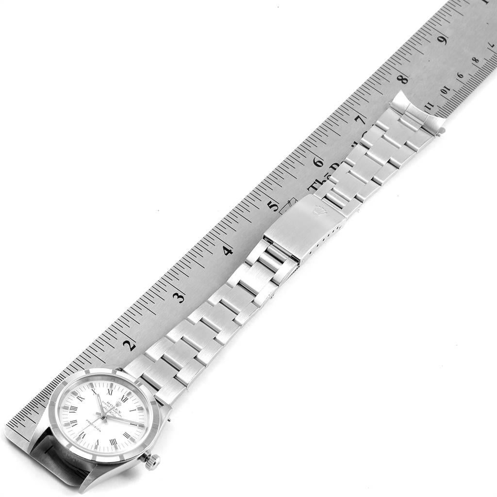 Rolex Air King White Dial Steel Men’s Watch 14010 Box For Sale 7