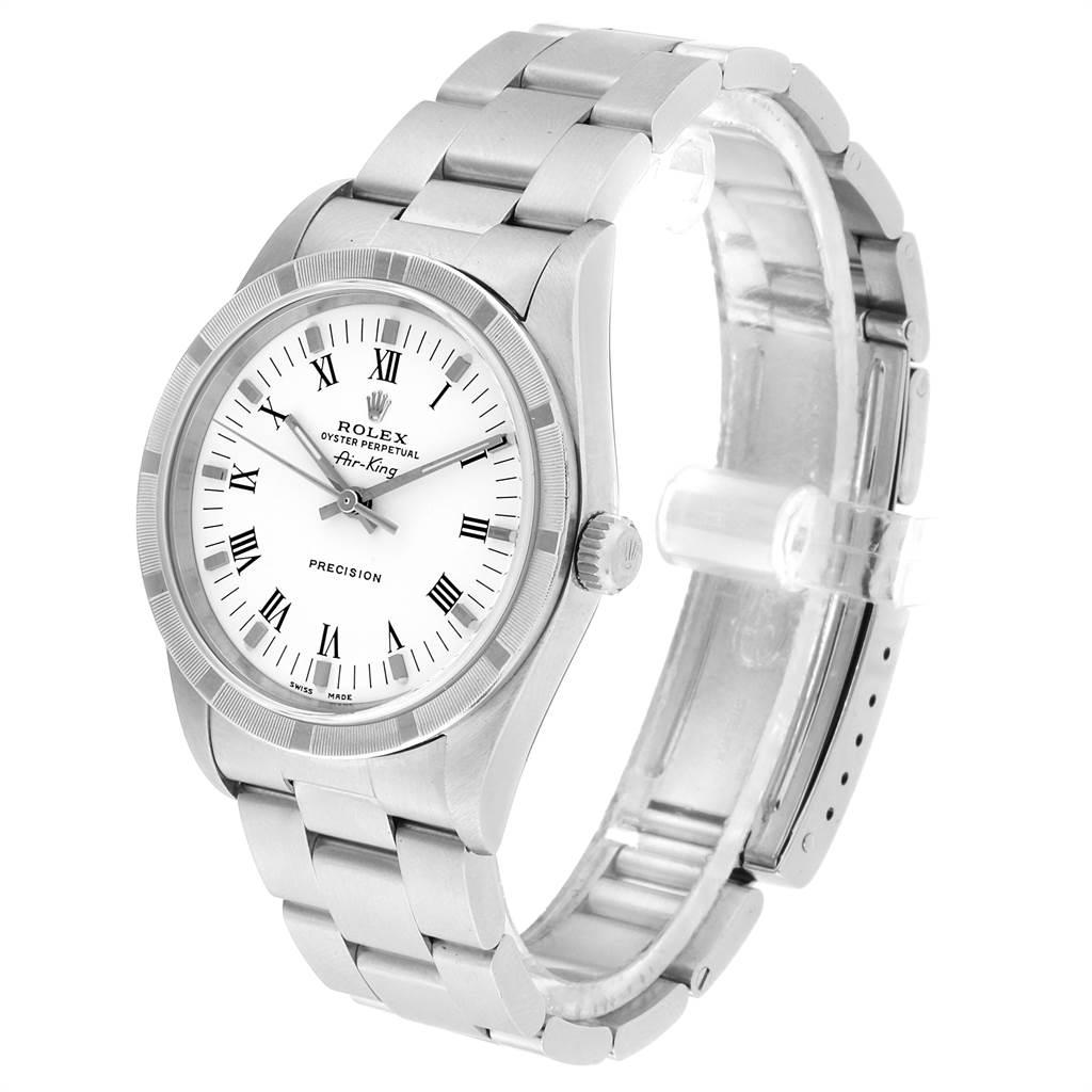 Rolex Air King White Dial Steel Men’s Watch 14010 Box For Sale 1