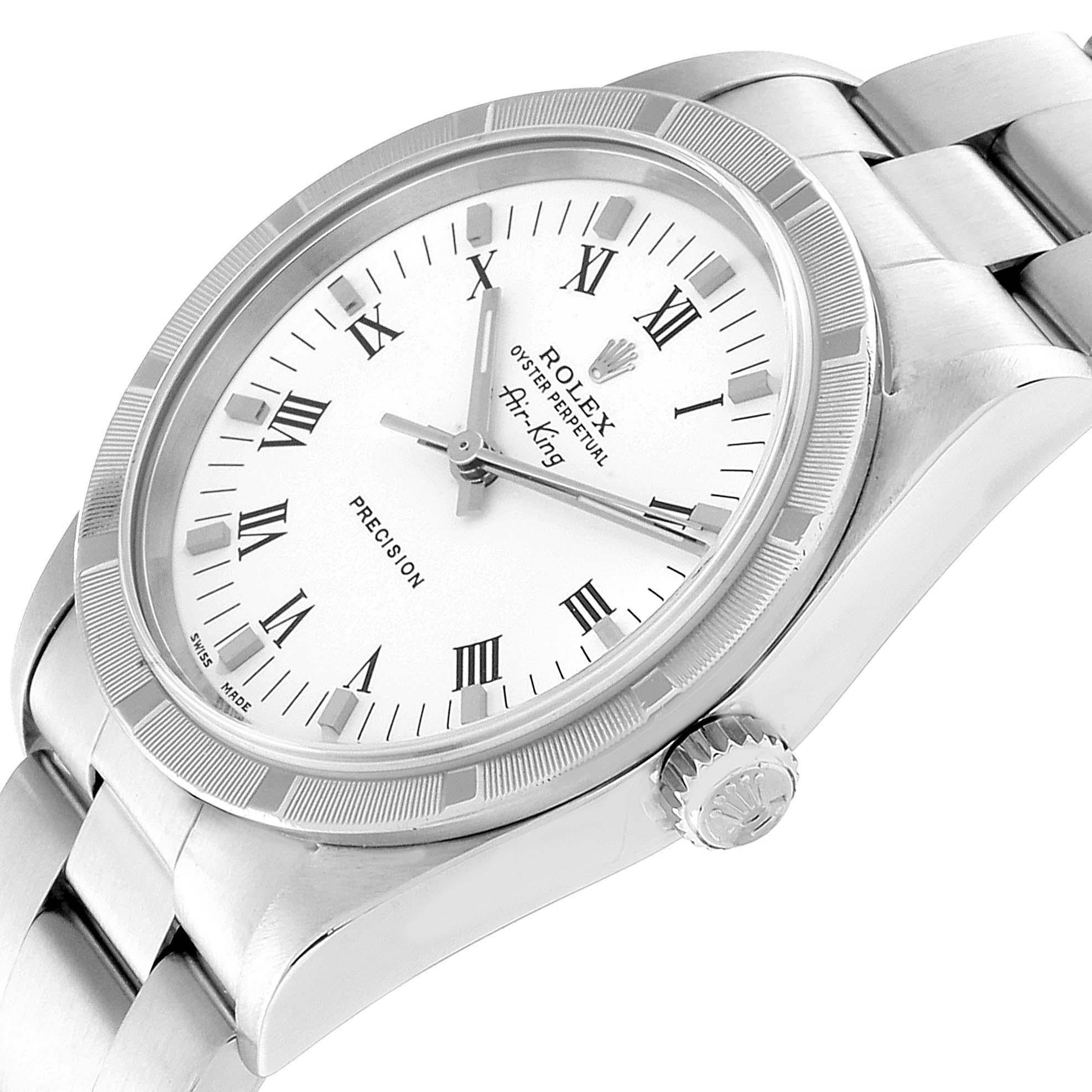 Rolex Air King White Dial Steel Men's Watch 14010 Box 2