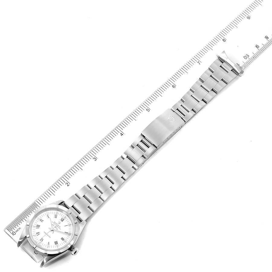 Rolex Air King White Dial Steel Men's Watch 14010 Box Papers For Sale 6