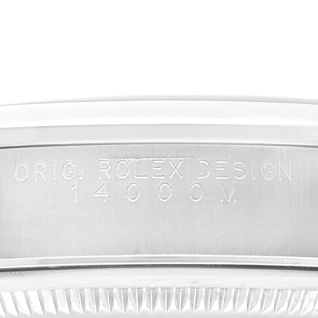 Rolex Air King 34mm White Roman Dial Domed Bezel Steel Mens Watch 14000 1